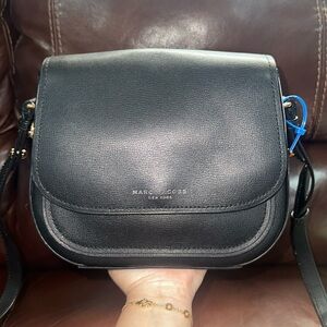 🔥🔥🔥Marc Jacobs Rider Black Leather Saddle Crossbody Bag